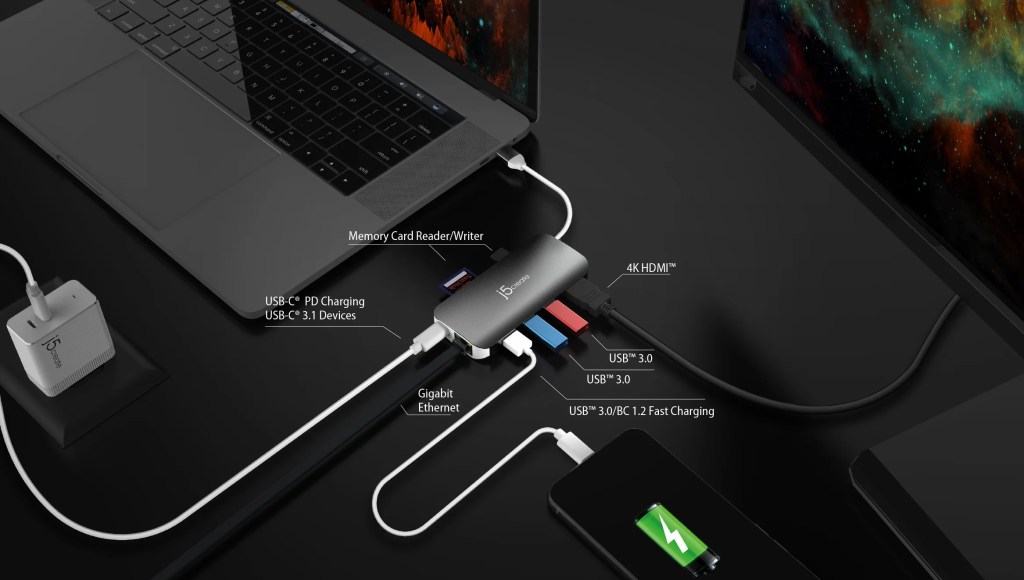 J5Create Powerful JCD383 USB-C 9-in-1 Multi Adapter – Connect, Charge & Expand Anywhere 10